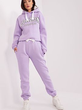 Set Ex Moda  Casual tracksuit set, consisting of a hoodie and pants, is the perfect choice for everyday stylizations. The hoodie with a print on the fron