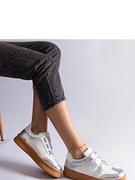 Sneakers Solea  New on the market - silver Mena sneakers are the perfect choice for all comfort and style lovers. Made of high quality synthetic leather, th