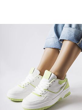 Sneakers Solea  White-green Barrette sneakers are a perfect choice for every fashionable woman who values comfort and modern style. Their progressive charac