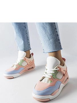 Sneakers Solea  Introducing our latest collection - pink Malas sneakers! These low-profile shoes are made from a blend of materials, giving them a unique ch