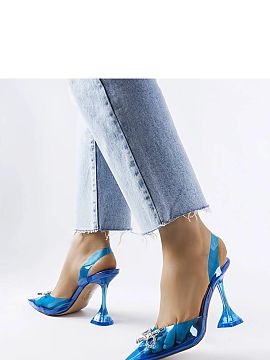High heel pumps Solea  Blue transparent Girard pumps are the perfect summer footwear. Their height is 15 cm, making them an excellent addition to summer wardrobe. 