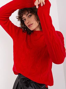 Jumper AT  A women\'s sweater put on over the head is a perfect choice for everyday wear. The classic round neckline and long sleeves provide comfort a