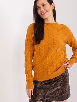 Jumper AT  A women\'s sweater put on over the head is a perfect choice for everyday wear. The classic round neckline and long sleeves provide comfort a