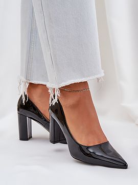 Block heel pumps Step in style