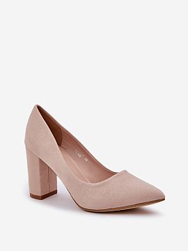 Block heel pumps Step in style