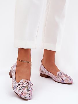 Ballet flats Step in style  Elegant ballerinas from the Jezzi brand. Made of ecological suede, they stand out for their high quality and durability. The flat heel guara