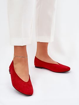 Ballet flats Step in style  Classic ballerinas made of eco-suede, set on a flat heel. The model with gently rounded toes gives a subtle and elegant look. Perfect for ev