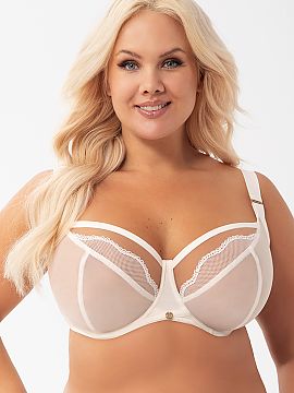 Soft Gorsenia Lingerie  Elegant and functional soft bra designed for women with larger breasts. Deep, comfortable cups without underwire perfectly adjust to the sil