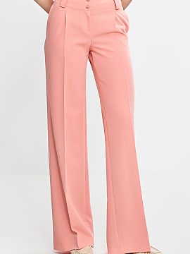 Trousers Nife  Stylish women\'s trousers with a regular cut and medium waist, combining elegance with modern design. The wide leg style gives them lightnes
