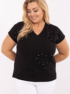 Plus size blouse Relevance  Women\'s plus size casual blouse is the perfect choice for everyday wear, as well as for work. Made of soft cotton with elastane, it provide