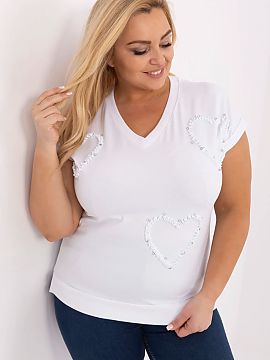 Plus size blouse Relevance  Women\'s plus size casual blouse is the perfect choice for everyday wear and work. Made of pleasant to the touch cotton with elastane, it pr