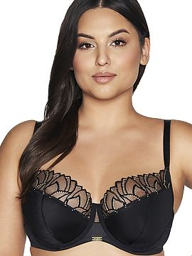 Semi-soft Ava  Comfortable and stylish semi-soft bra with a back clasp, perfect for women with a larger bust. Equipped with lower underwires and deep, comf