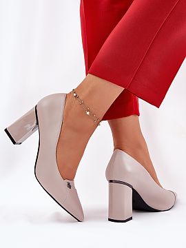 Block heel pumps Step in style