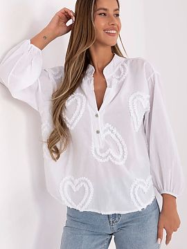 Blouse Och Bella  Stylish and feminine boho style blouse is a perfect choice for everyday wear, for work, and even for more formal occasions. Made of cotton m