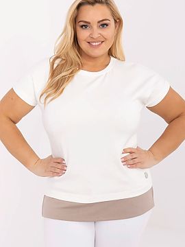 Plus size blouse Relevance  This everyday plus size blouse is a perfect combination of comfort and casual style. Made from exceptionally soft, pleasant to the touch mat