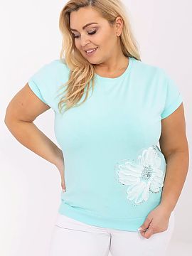 Plus size blouse Relevance  This casual plus size blouse is the perfect everyday option for women who appreciate comfort and subtle decorative accents. Made of soft, st