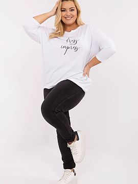 Plus size blouse Relevance  This everyday casual style blouse is the perfect choice for women who appreciate comfort and fashionable details. Made of soft, stretchy fab