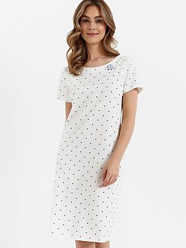 Nightshirt Cana  Women\'s short-sleeved nightshirt is a comfortable and practical everyday choice. Made of lightweight material with a cute print, it provide