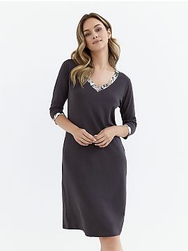 Nightshirt Cana  Women\'s nightshirt with 3/4 sleeves is a combination of comfort and subtle elegance. Made of smooth, pleasant to the touch fabric, it provi
