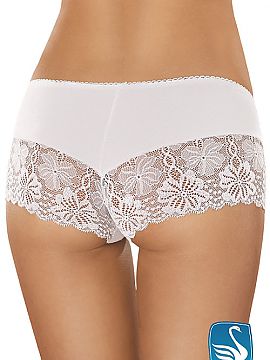 Shorts Gabidar  Sensational shorts made of soft cotton with addition of elastic fibers. Legs finished with charming lace.
