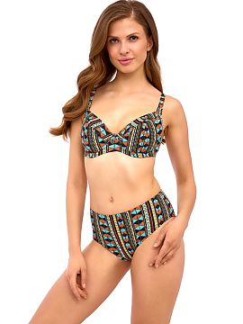 Swimming bra Lupo Line  The Gabriella bra was created with lovers of ethnic patterns in mind. The model is extremely eye-catching, decorated with a bold, multicolor