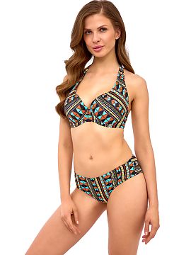 Swimming bra Lupo Line  The Gabriella bra was created with ethnic pattern enthusiasts in mind. The model is extremely striking, adorned with a vivid, multicolored g
