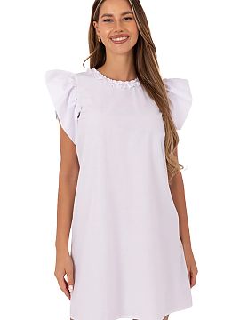 Daydress Lakerta  A summer dress with a flared cut is the perfect choice for warm days, both for everyday wear and for work. Made of breathable, dominant cott