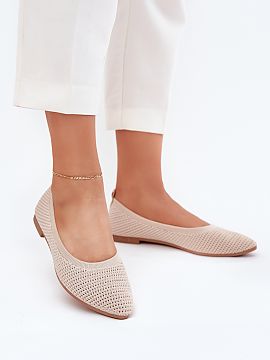Ballet flats Step in style  Women\'s ballet flats made of mesh material. Almond-shaped toes give them a sleek look, and the soft, eco-leather insole provides comfort th
