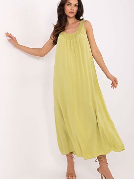 Daydress Och Bella  Summer midi dress in an oversized style is the perfect proposal for everyday, casual stylizations. Made of light and airy viscose, it works 