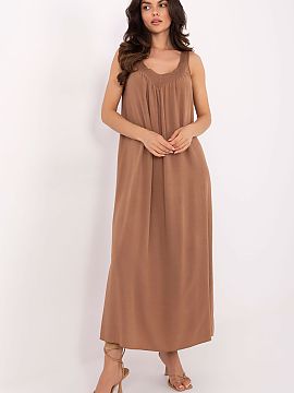 Daydress Och Bella  The summer midi dress in an oversized style is the perfect choice for everyday, casual stylizations. Made of lightweight and airy viscose, i