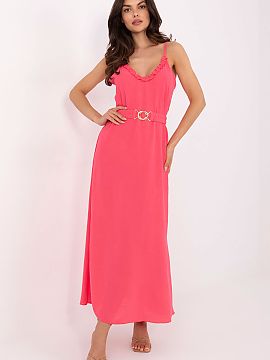 Daydress Och Bella  Summer maxi dress with straps is a stylish and comfortable option for everyday outings. Made of lightweight polyester, which drapes well on 