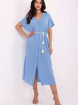 Daydress Och Bella  A summer boho shirt dress is a comfortable and stylish option for everyday wear. Made of natural, breathable cotton, it ensures comfort even