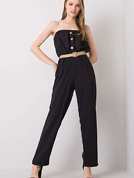 Suit Rue Paris  Sleeveless casual jumpsuit is a comfortable and stylish option for everyday wear. Made of a combination of cotton and polyester, it combines