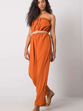 Suit Rue Paris  Casual sleeveless jumpsuit is a comfortable and stylish option for everyday wear. Made of a combination of cotton and polyester, it combines