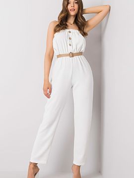 Suit Rue Paris  Sleeveless casual jumpsuit is a comfortable and stylish option for everyday wear. Made of a combination of cotton and polyester, it combines