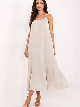 Daydress Och Bella  Light, airy and extremely comfortable dress made of delicate muslin cotton, perfect for warm summer days. Smooth material and flared cut cre