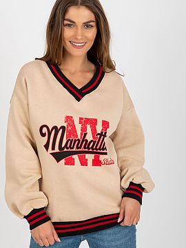 Sweatshirt Ex Moda  Fashionable and comfortable women\'s sweatshirt in casual style is the perfect choice for everyday wear. Made of soft and durable cotton-pol