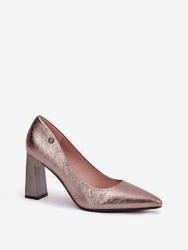 Block heel pumps Step in style