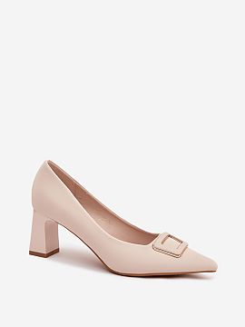Block heel pumps Step in style