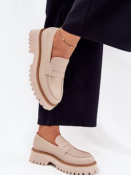 Mocassin Step in style  Women\'s moccasins from the Big Star brand are a combination of classic style with a modern look. Made of high-quality eco-leather, they gua
