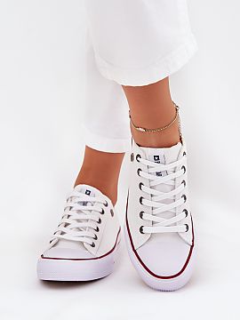 Sneakers Step in style  Women\'s sneakers from the Big Star brand made of textile material, in a classic, low-cut style, are a timeless proposition that never goes 