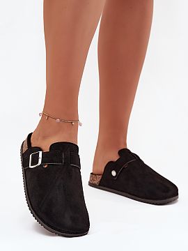 Flip-flops Step in style  Women\'s Big Star flip-flops with cork sole are a combination of comfort and style. Made of eco suede, they have covered toes, which provide