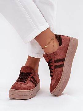 Sport Shoes Step in style  Stylish women\'s sneakers made of high-quality natural suede are a perfect choice for any woman who values both comfort and a fashionable lo