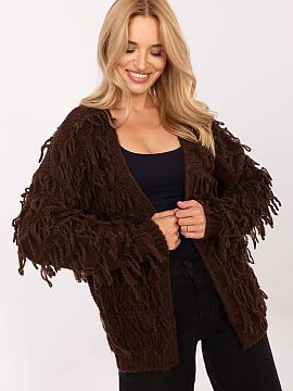 Cardigan Rue Paris  Casual boho style cardigan, perfect for everyday wear for women who appreciate freedom and a trendy, slightly artistic character. Made of a 