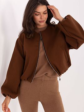 Jacket Rue Paris  Casual women\'s transitional jacket with a short cut, perfect for everyday stylizations in the transitional season. Made of polyester, with 