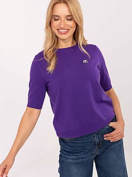 Short sleeve sweater Factory Price  Women\'s casual sweater, perfect for everyday wear and work. Made of a pleasant to the touch blend of viscose, polyamide, modal, and elastan