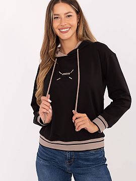 Sweatshirt Relevance  Women\'s sweatshirt with a casual character, made of a dominant blend of cotton and elastane, guaranteeing comfort and freedom of movement. 