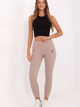 Tracksuit trousers Relevance  Casual sweatpants made of soft cotton with elastane, which provide comfort and freedom of movement for everyday wear. The smooth material wi
