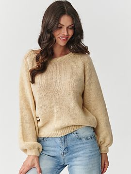 sweter Makadamia  This women\'s sweater is a synonym of elegance and comfort, the perfect choice for women who appreciate luxurious materials and timeless sty