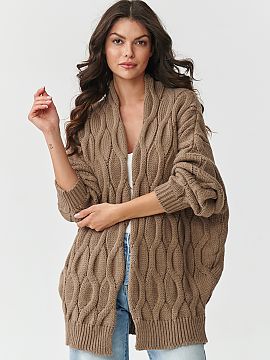 Cardigan Makadamia  Stylish, warm, and extremely comfortable women\'s cardigan is a must-have in every autumn-winter wardrobe. Made of high-quality yarn consist